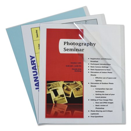 C-LINE PRODUCTS Report Covers, Vinyl, Clear, 8 1/2 x 11, PK100 31357